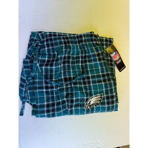 PHILADELPHIA EAGLES SLEEP LOUNGE PAJAMAS PANTS FLANNEL MENS L CHECK  NWT